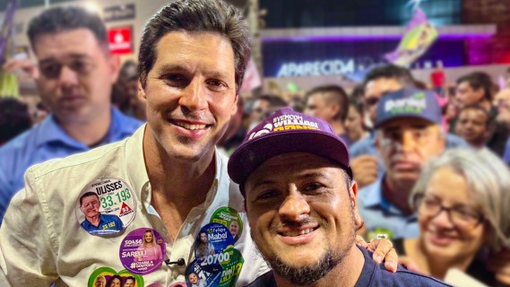 ”Aparecida vai ter deputado estadual”, diz Willian Panda ao lado de Daniel e Leandro Vilela