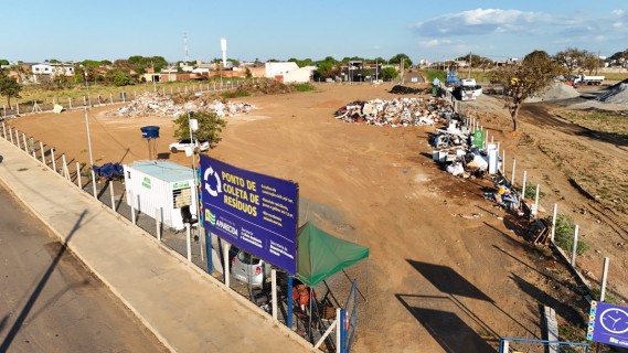 Ponto de Coleta de Resíduos de Aparecida recebe quase 500 toneladas em dois meses